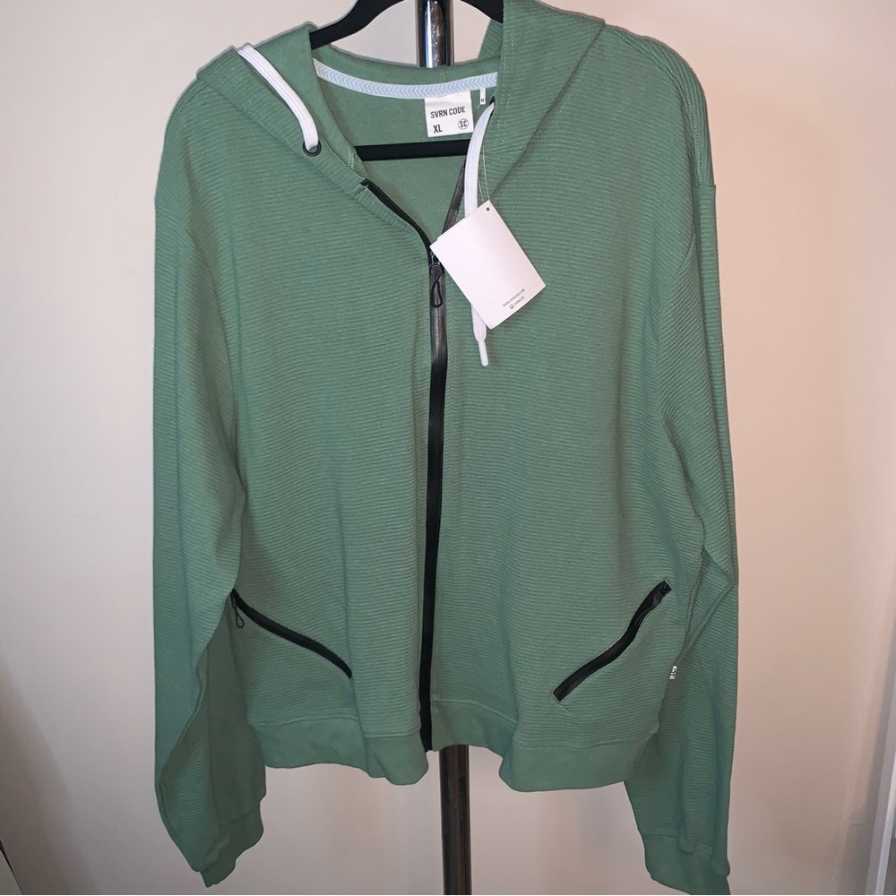 Sovereign Code Green Hoodie with Black Accents